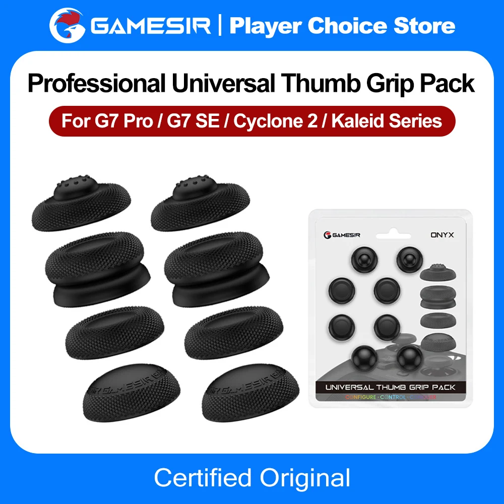Tapas de Joysticks GameSir para G7 PRO Cyclone 2 Kaleid Flux G7 SE G8 Plus Nova 2 Lite, tapas de empuñaduras de silicona coloridas para pulgar