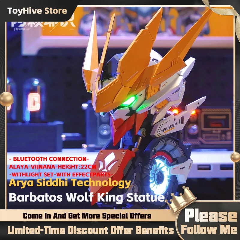 

【IN STOCK】ALAYAVIJNANA Barbatos Imperial Type Bust Assembly Model Kit Lupus Rex Figure RGB Light Voice Collect Model Gift Toy