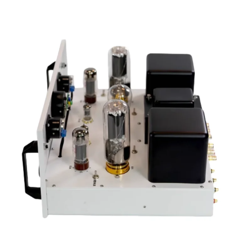 NEW 45W*2 FU5 805 Amplifier  High-power Class-A Single-ended Tube Amplifier With VU Meter WE Style White Iron Chassis