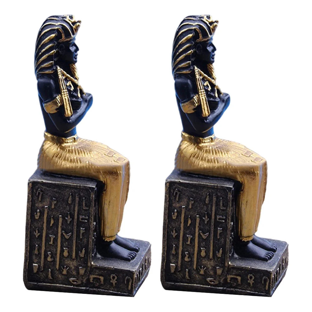 

Egyptian Mythology Model Pharaoh Sculpture Craft Desktop Ornament Adornment Decoration Figurine