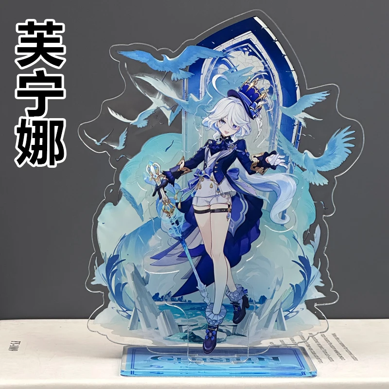 Anime Genshin Impact Neuvillette Furina Balladeer Nahida Hu Tao Cosplay Acrylic Standing Sign Desktop Ornament Accessory Mascot