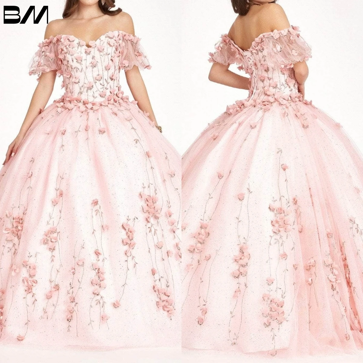 Vestidos De 15 quinceasenera Full Length Hem Quinceanera Dress 2023 abiti da Cocktail floreali Vestidos De Baile Sweetheart Ball Gown