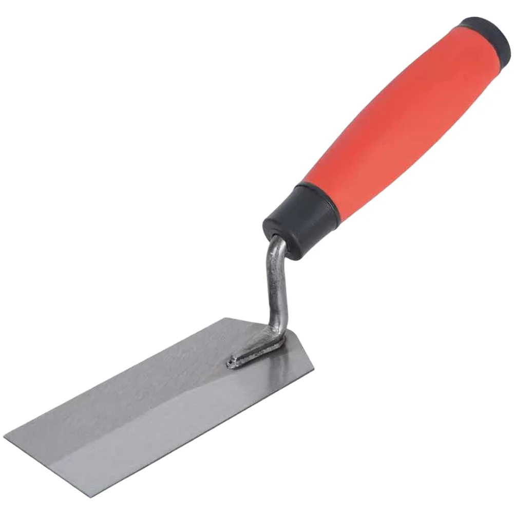 6pcs Carbon Steel Bricklaying Tools Kit for Masonry and Tiling Applications Ergonomic Non-Slip Handles Red Color Finish