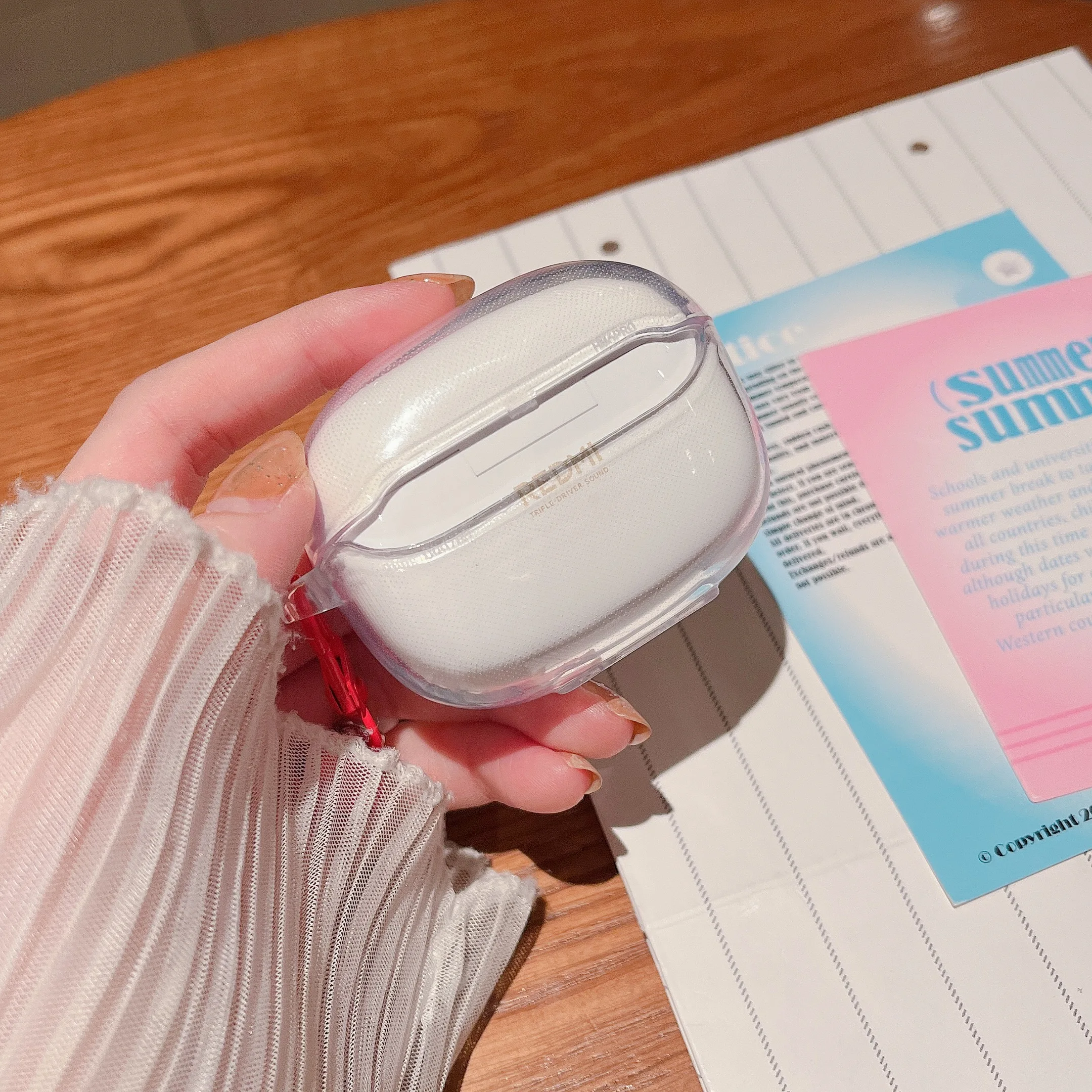 حافظة كرتونية شفافة لهاتف هواوي FreeBuds SE4 ANC / 7i 6i 5i غطاء سماعة أذن FreeBuds Pro3 Pro4 حافظة واقية مضادة للصدمات