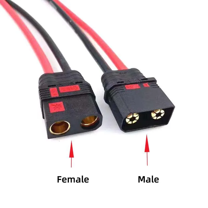 1PCS QS8-S/QS9/QS10-S anti-spark plug copper nose plant protection drone 6AWG-8AWG silicone wire