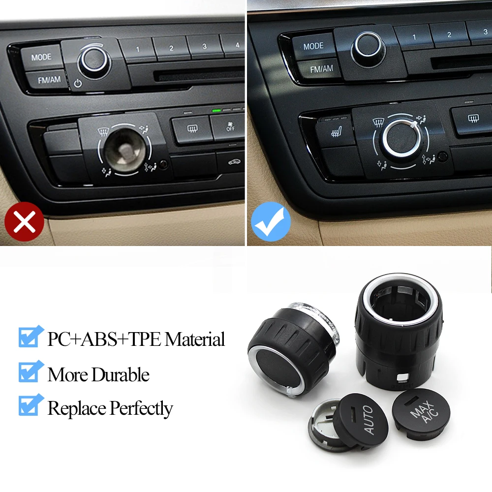오디오 라디오 손잡이 볼륨 버튼 AC 제어 스위치 커버 BMW 1 2 3 4 M4 시리즈 F20 F21 F22 F23 F87 F30 F31 F34 F32 F33 F36 F82