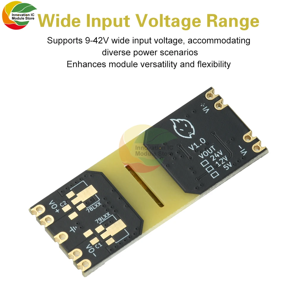 XC5015 DC-DC 9-42 فولت إلى 5/12 فولت الناتج تنحى وحدة معزولة واسعة الجهد وحدة باك الطاقة تموج منخفض وحدة الطاقة