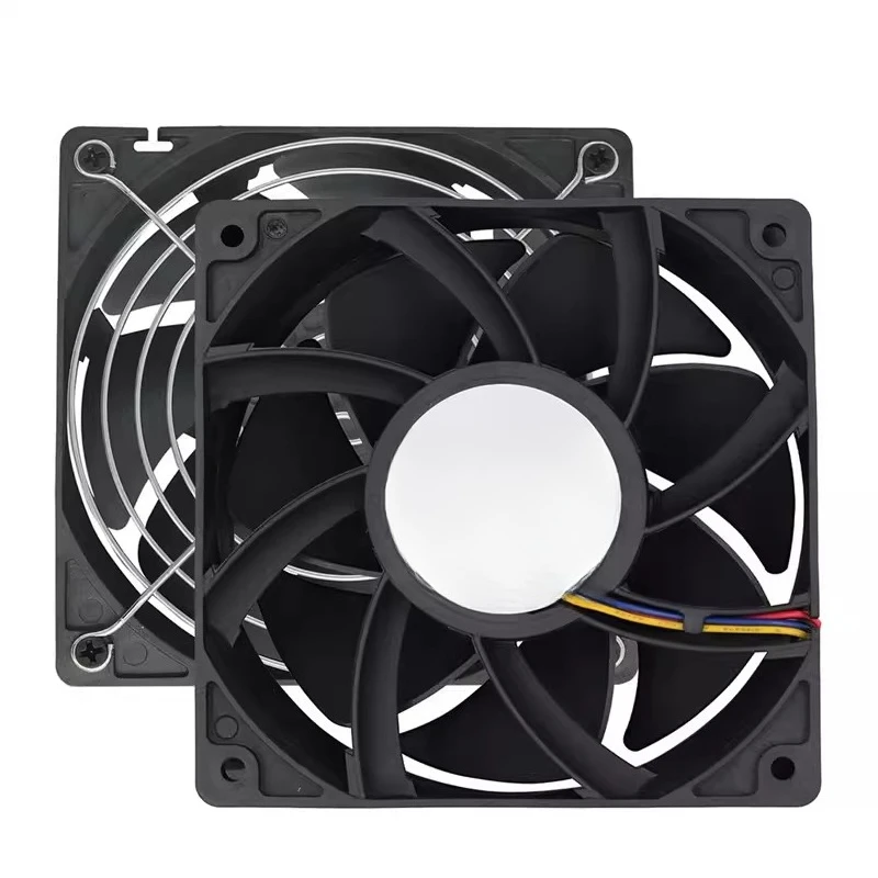 

24V DC fan temperature control mesh cover double ball cooling fan