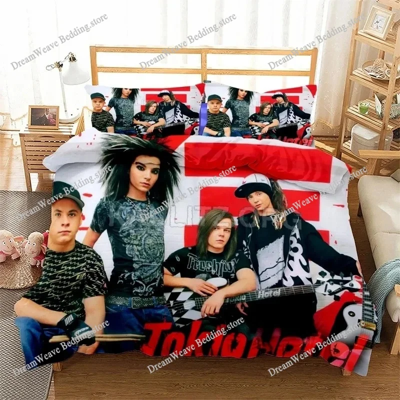 

Rock band Tokio Hotel3D Print Bedding Set Duvet Covers Pillowcases One Piece Comforter Bedding Sets Bedclothes Bed Luxury Gift