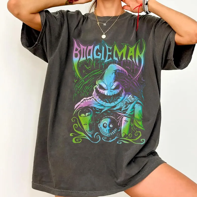Camiseta Boogie Man, camiseta de Halloween Boogie, The Nightmare Before Christmas, camiseta Oogie Boogie, camiseta Boogieman