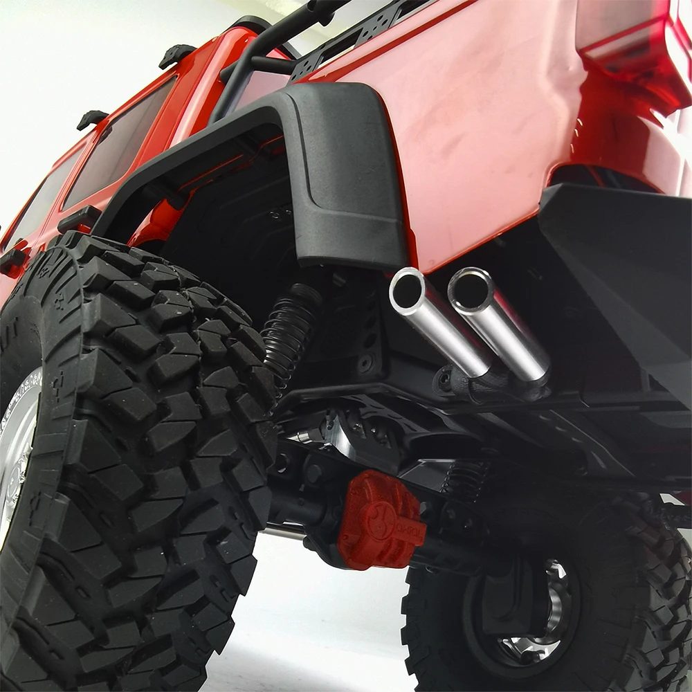 AXSPEED Metalowa + plastikowa rura wydechowa do Axial SCX10 III AXI03006 Gladiator 1/10 RC Crawler Car Truck Upgrade Parts