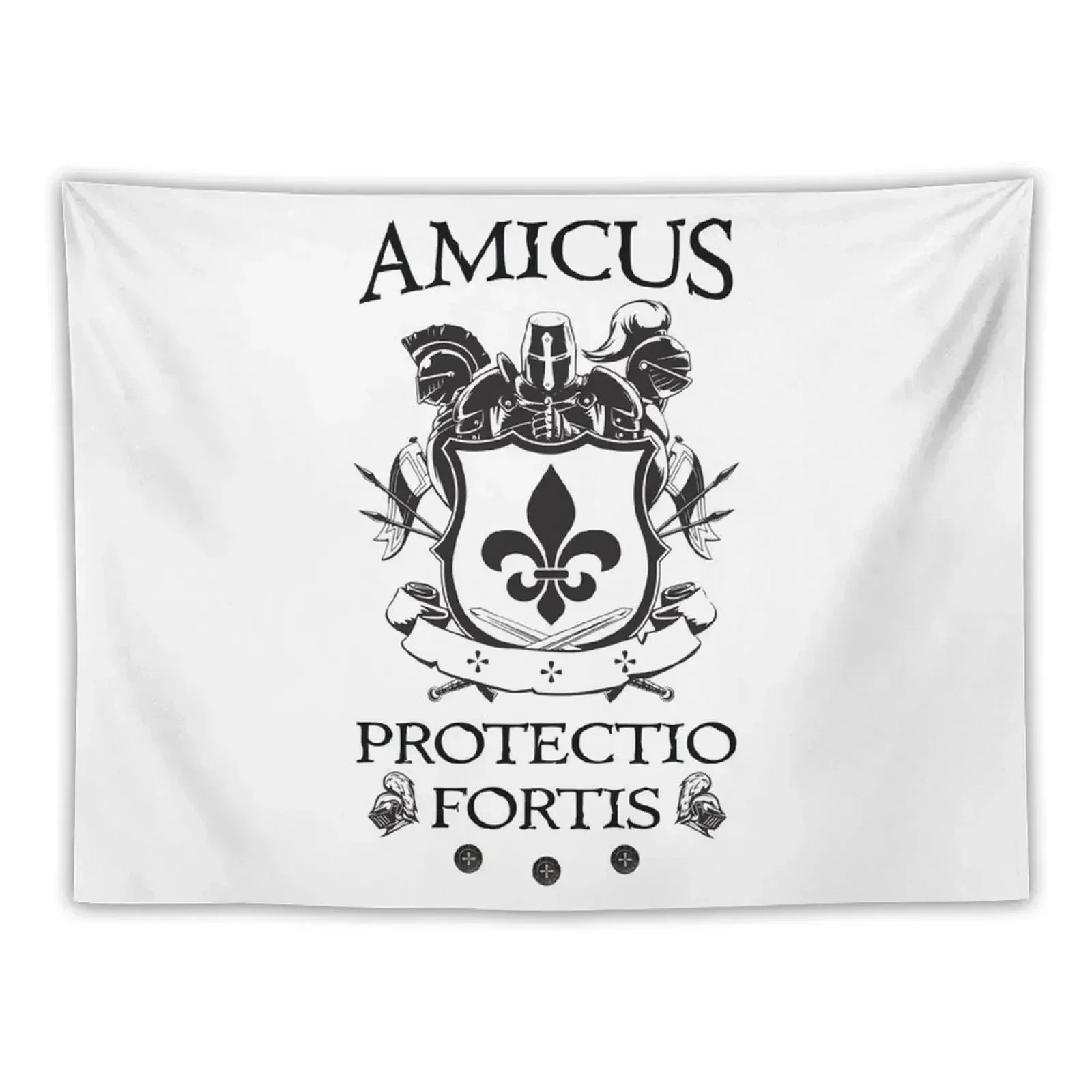 

Amicus Protectio Fortis Tapestry Wallpaper Nordic Home Decor Home Decor Aesthetic Tapestry