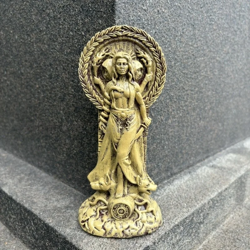 

Hecate Statue Greek Goddess Pagan Altar Resin Figurine Witchcraft Home Decor Ornament Sculpture Witchy Decor Paganism