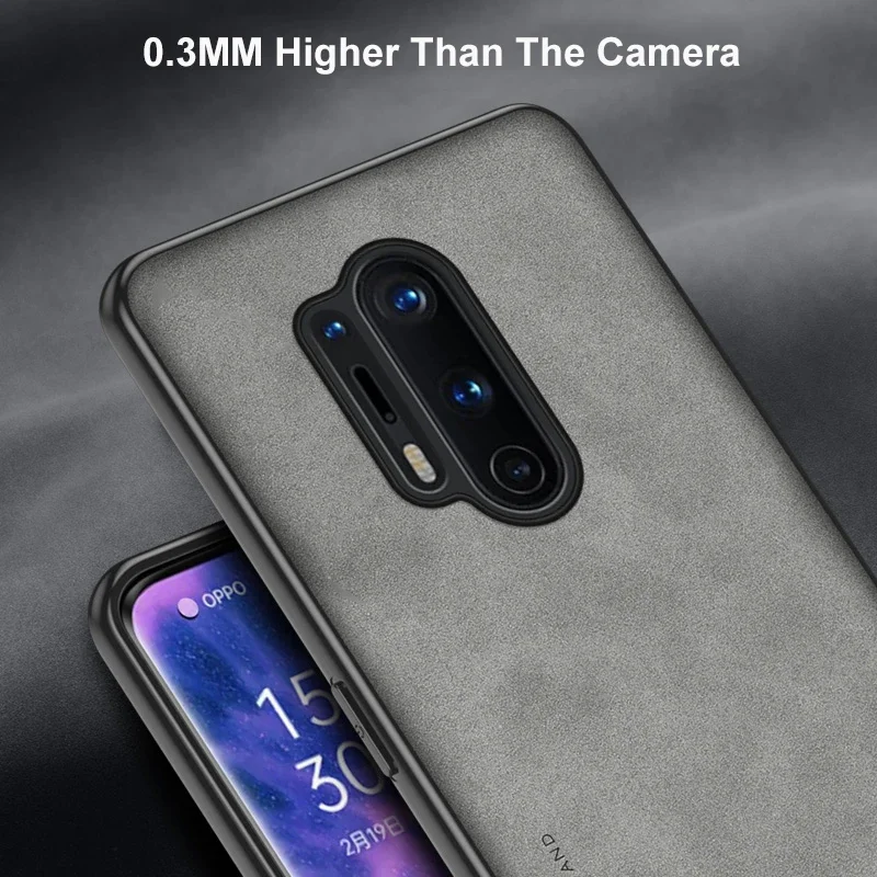 For OnePlus 8 T 8Pro 5G One Plus 8 Pro OnePlus8 Coque Luxury Leather Case For OnePlus 8 Pro 8T Cover Matte Silicone Phone Case