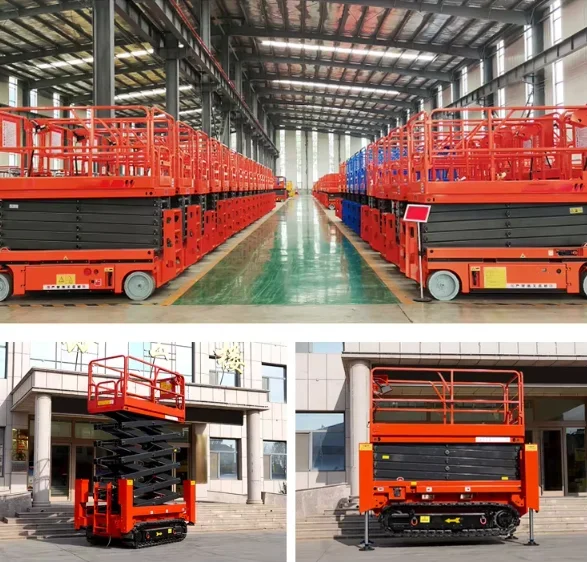 6-12M Telescopische Ladder Schaarlift Telescopische Lift Eén Man Lift Zwaar uitgevoerd verhogend werkplatform voor bouwonderhoud