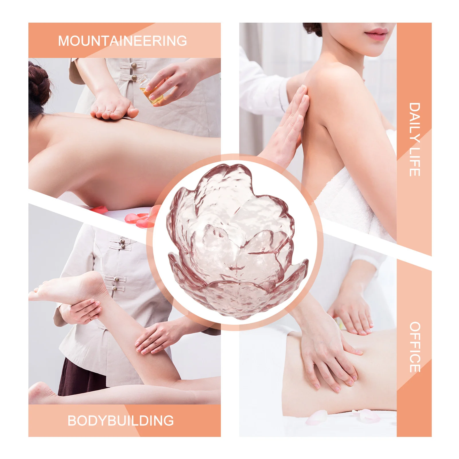 

2Sets Glass Flower Shaped Essential Oil Bowl Small Compact Facial Bowls for Spa Massage Home Salon Use Facial Bowls Esthetician