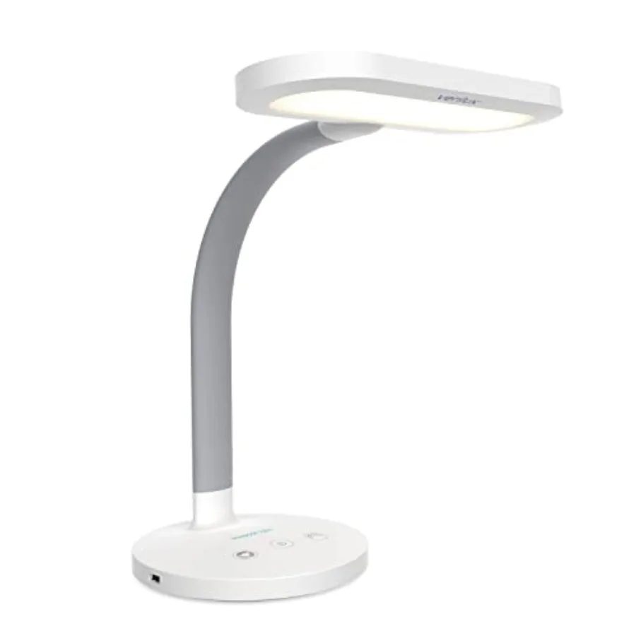 

HappyLight Duo - 2-in-1 Light Therapy and Task Desk Lamp - UV-Free Full Spectrum LED, 10, 000 LUX, Adjustable Brightness and Co
