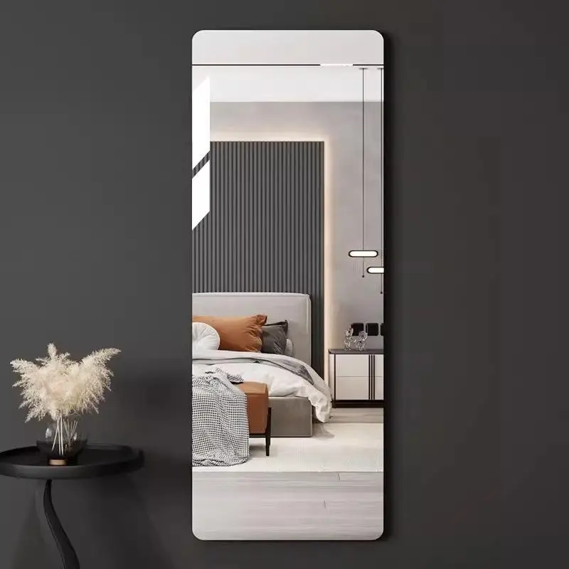 Long Mirror Bathroom Mirror Full-length Mirror Student Dorm Mirror Shatterproof Wall-mounted Acrylic MirrorBH-ELEVEN