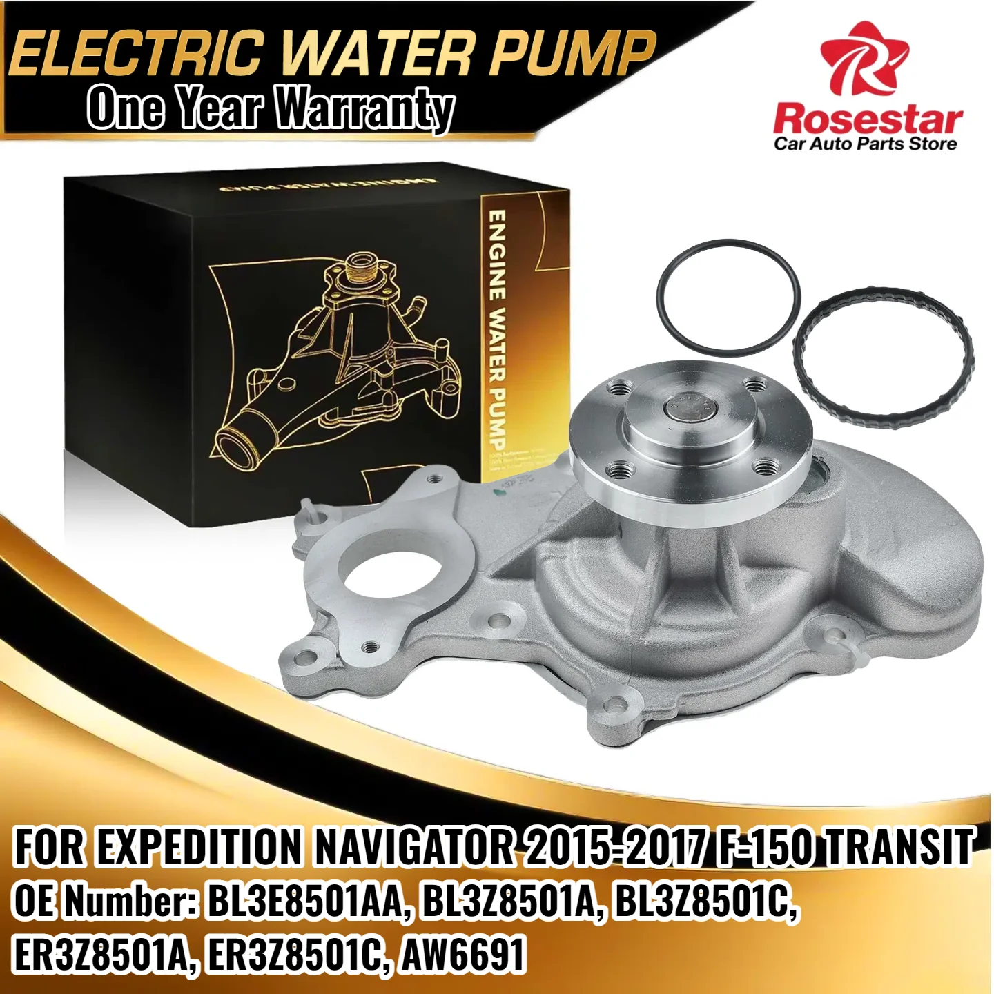 

Water Pump for 2011-2016 Ford F-150 Expedition & Lincoln Navigator 3.5L | OE BL3Z8501A, BL3Z8501C | ER3Z8501A