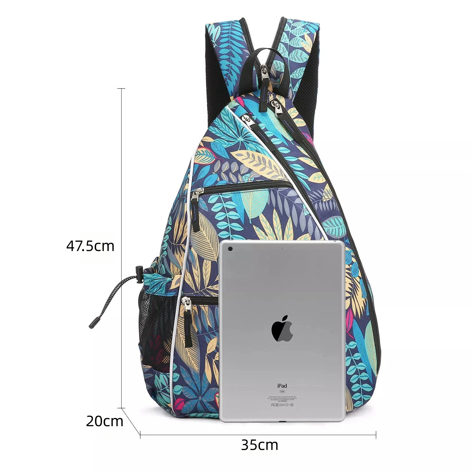 Pickleball Bag for Women Men Tennis Backpack Reversible Pickleball Paddle bag Tennis Rackets Bags for Ladies Purple Leaf Style