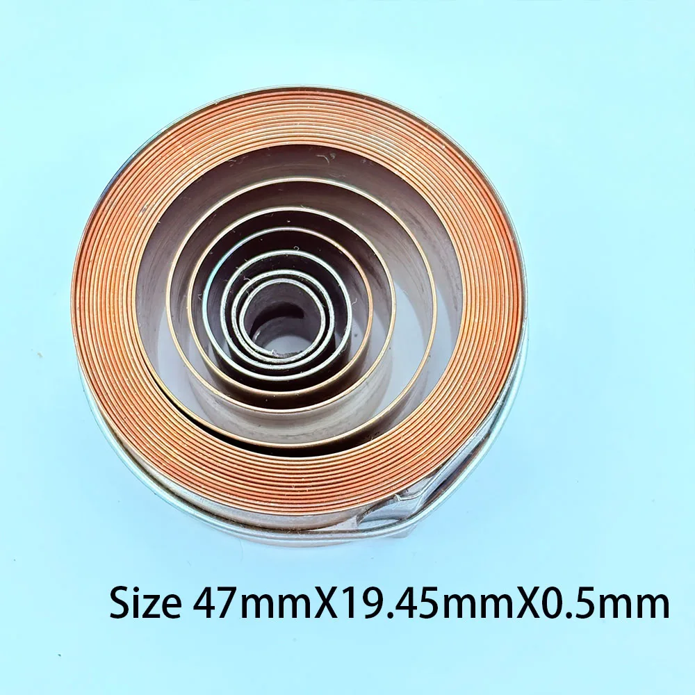 Mechanical clock, hanging clock, 15 day mainspring, wooden clock accessories, mainspring, domestic accessories, mainspring