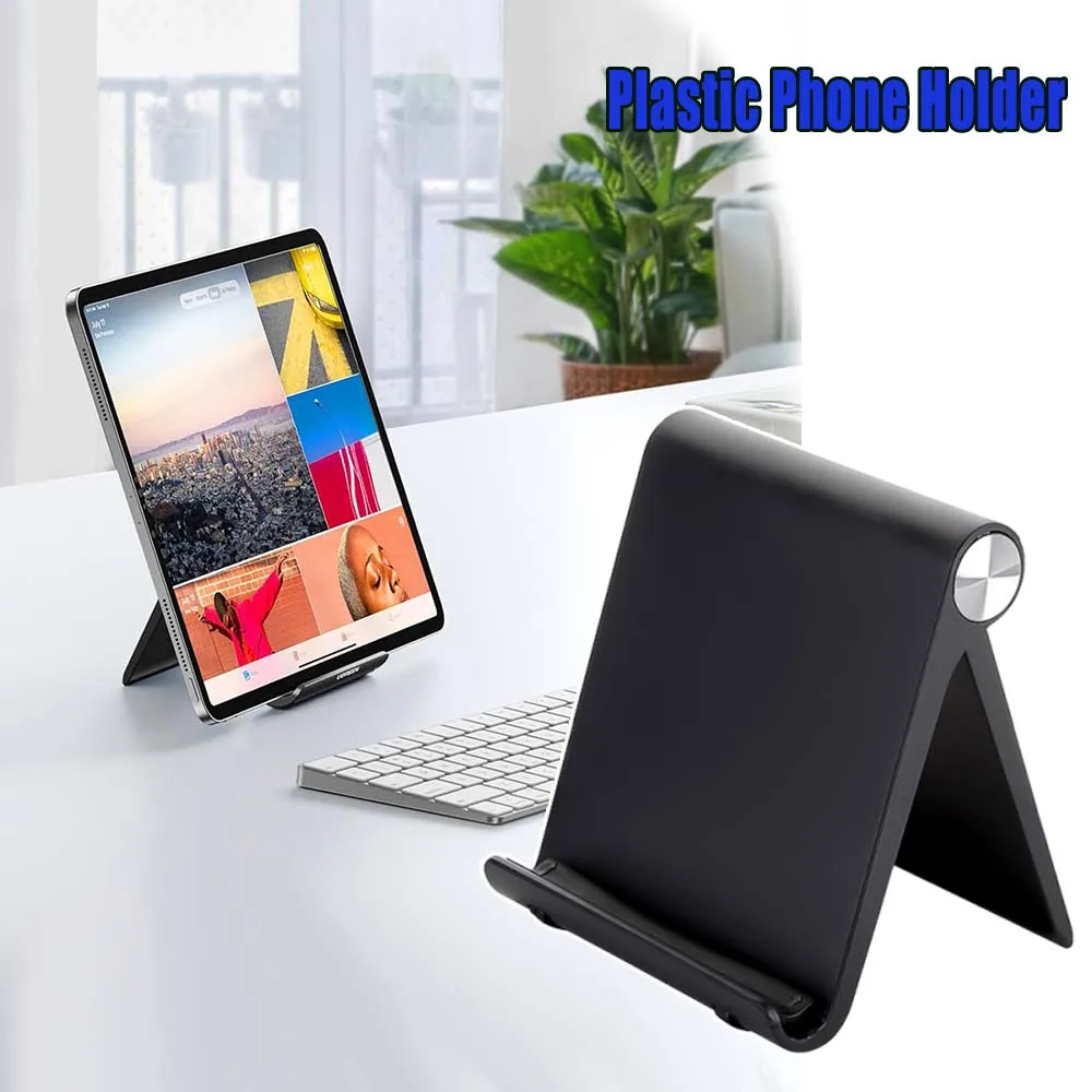 

Desktop Phone Stand Plastic Phone Holder Simple Tablet Stand Business Small Gift Support for Mobile Phone and Tablet Universal