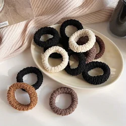 5pcs/Set High Elastic Hair Rubber Bands Casual Hair Ties Thick Hair Ropes Headdress For Women Female