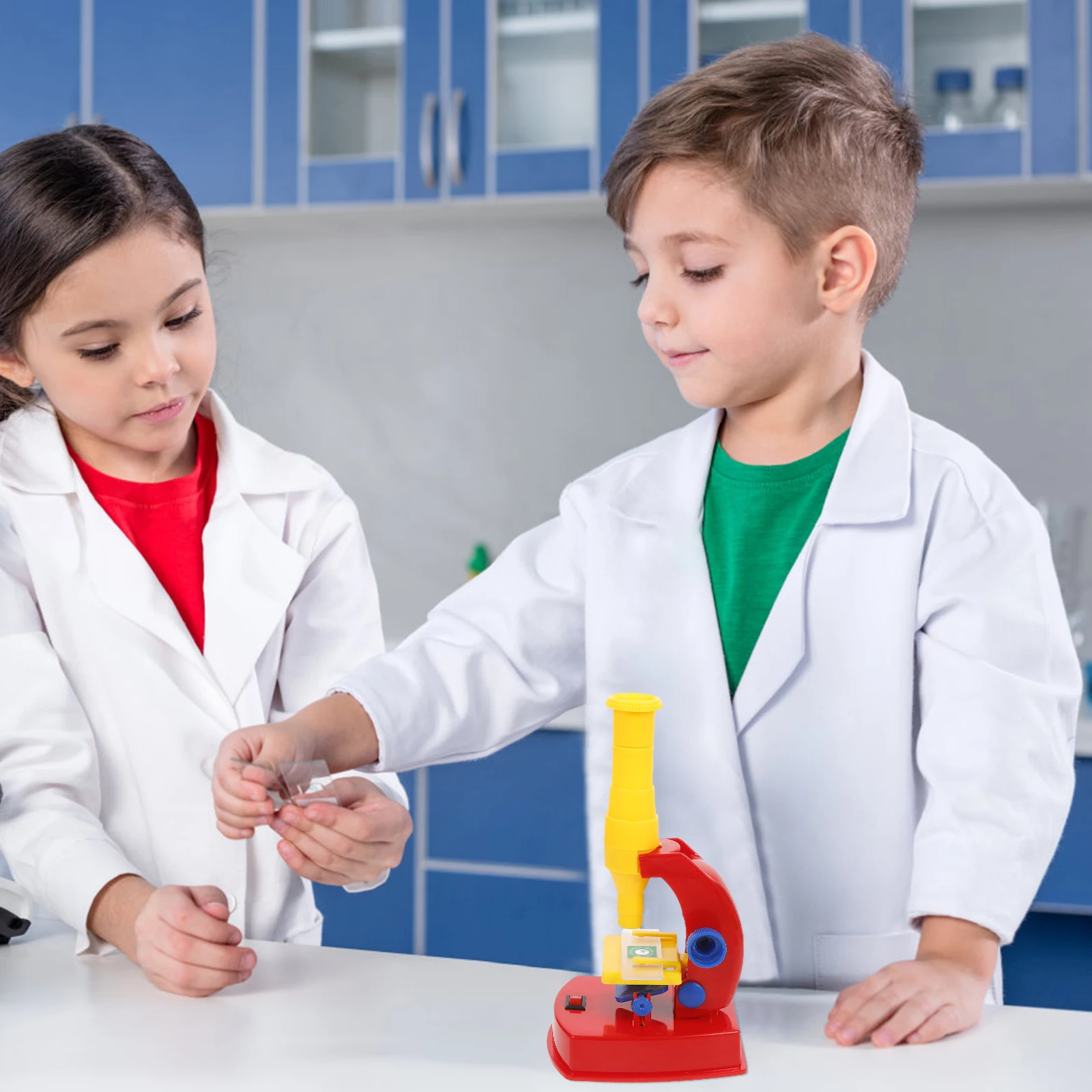 

1 set 1 Set 150X Funny Educational Plaything Science Experiment Developmental Microscope Tool Experiment