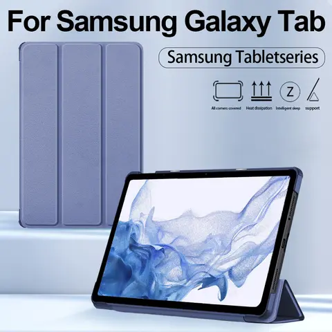 한국어 삼성 갤럭시 태블릿 케이스 액세서리, 보호 커버, 삼성 갤럭시 탭 S7 S8 S9 플러스 A7 A8 S6 라이트 S7 FE