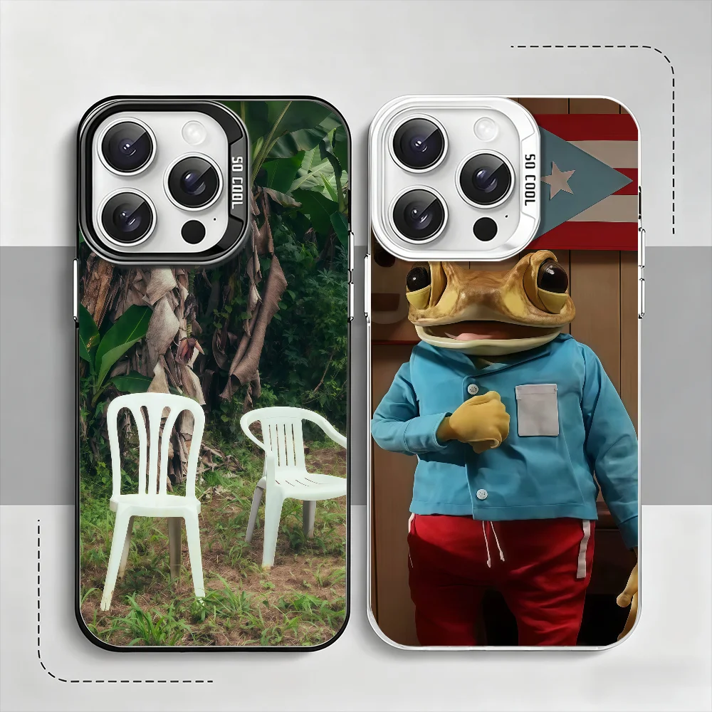 

Singer Bad B-Bunny phone case For iPhone 12 11 13 14 15 16 17 Max Pro Plus Mini Protective IMD Color Cover