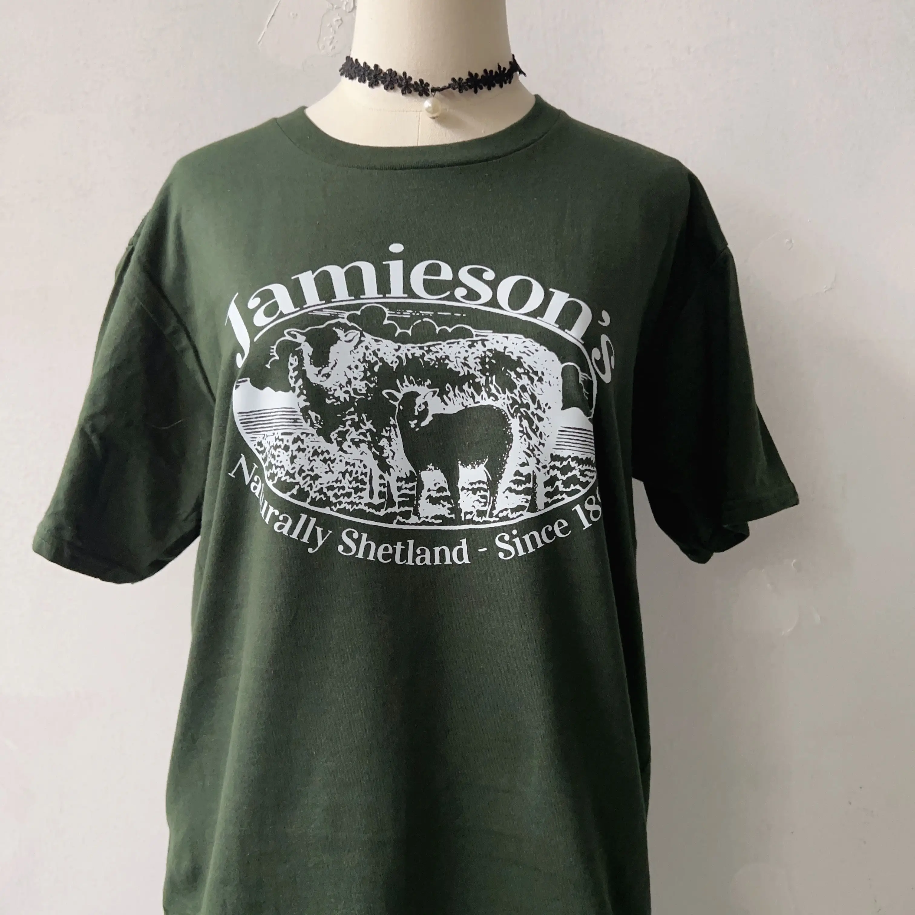 sunfiz YF Jamieson Sheep Shirt Army Green Women T-Shirt Jamie Fraser Shirts Fraser Ridge Clan Tv Series Tee