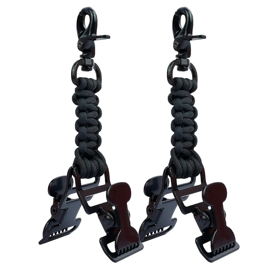 

2PCS Outdoor Woven Umbrella Rope Anti Glove Clip Universal Multifunctional Gloves with Convenient Camping and Hiking Accessories