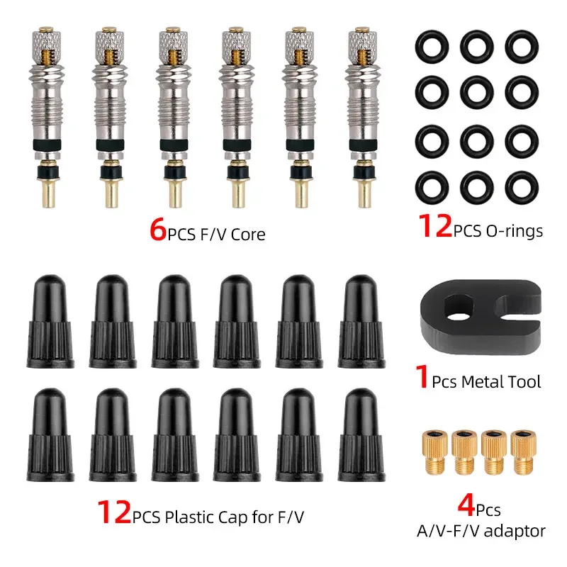 

Латунный набор сердечников клапана Presta с ЧПУ, MTB, запасные части для трубки шоссейного велосипеда, высококачественный сервисный инструмент, дополнительное обслуживание горного велосипеда