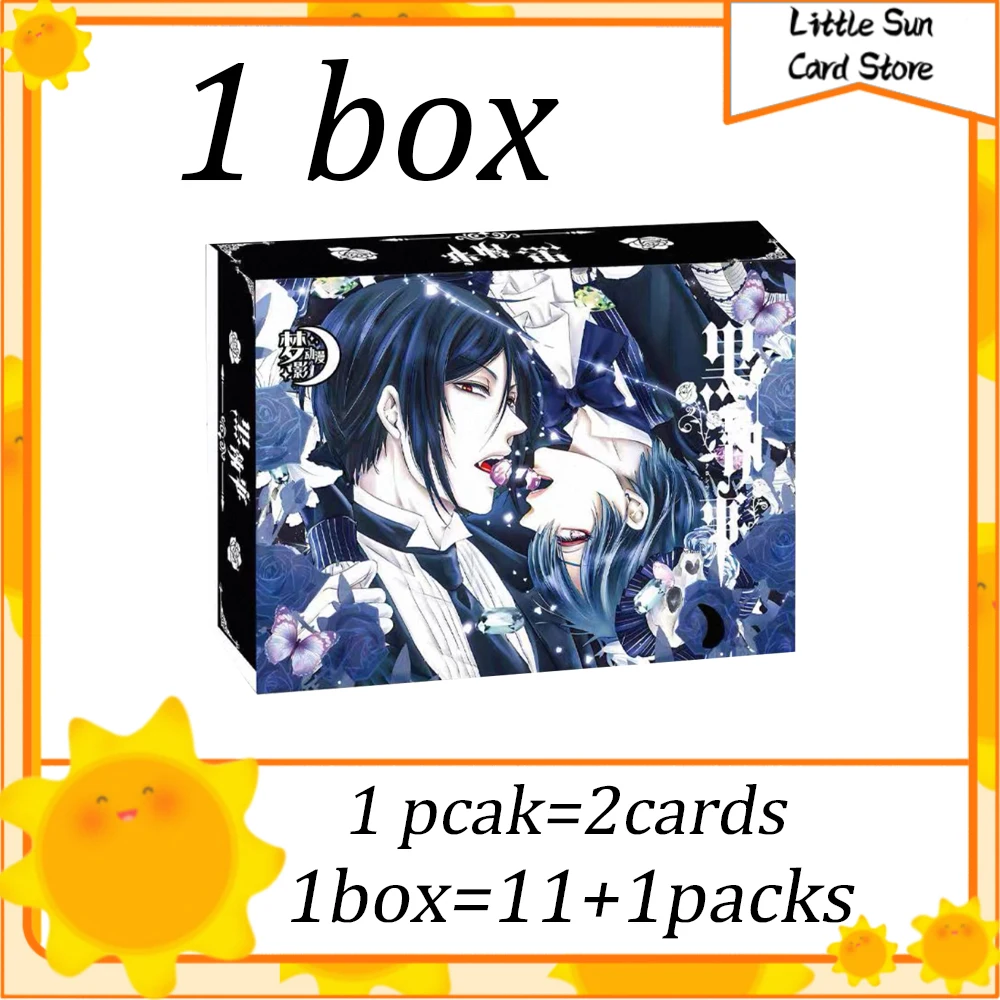 

2025 оптовая продажа, японское аниме, серия карт «Черный дворецкий», редкая коллекционная карта, детские игрушки, подарки и хобби, подарок