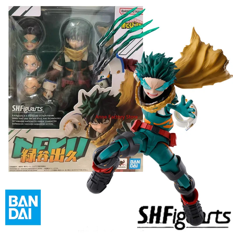 

In Stock Bandai S.H.Figuarts SHF My Hero Academia deku Anime Action Fighter Finished Model Toy gift for Children kid