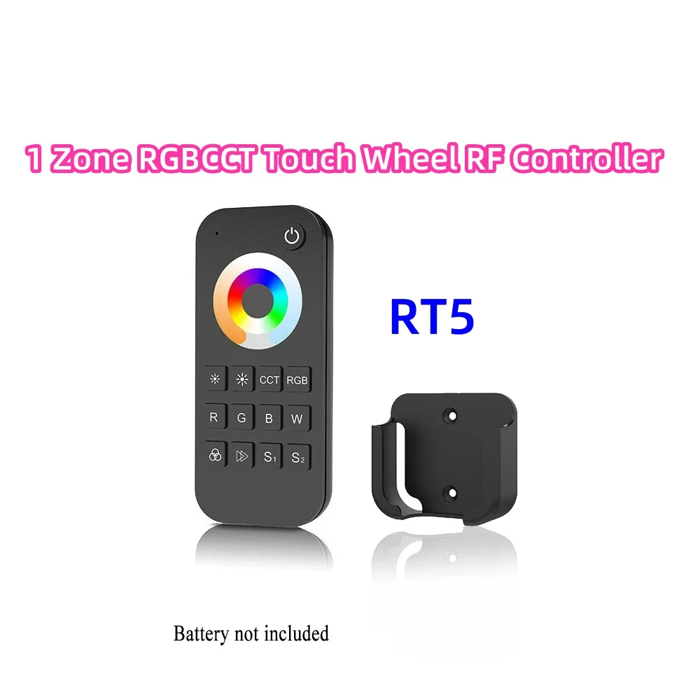 WT-DMX-S 5 in1 Tuya WiFi RF DMX512 Master 5CH DMX Signal Output and RT5 Push Dimming Voice Smart Control 4Zone Remote Controller