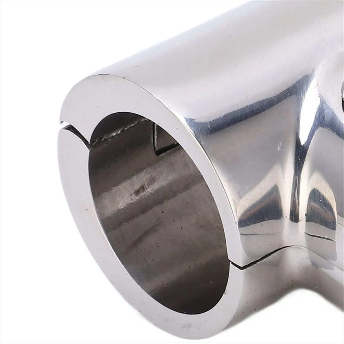 A89X 90° T Tee Tube Pipe Connector 1in/25.4mm ID Separable Stainless Steel Boat Hand Rail Accessories T Tube Fitting