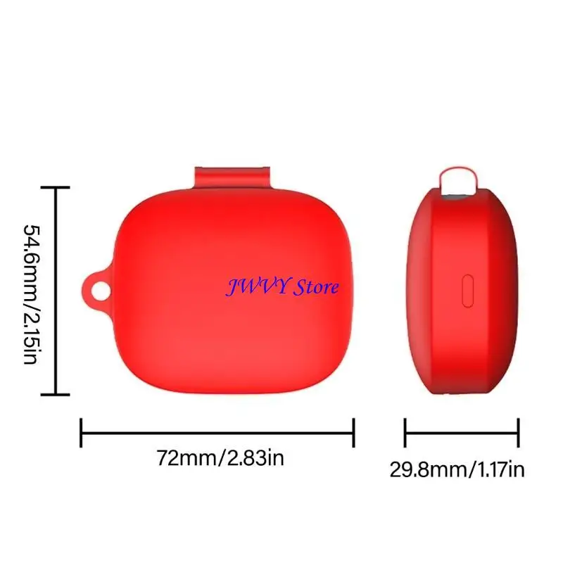 573A Thin Earbud Protective Case for Buds 7S  With Hook Sweat Resistant Cover Seamlessly Button Control Washable Design