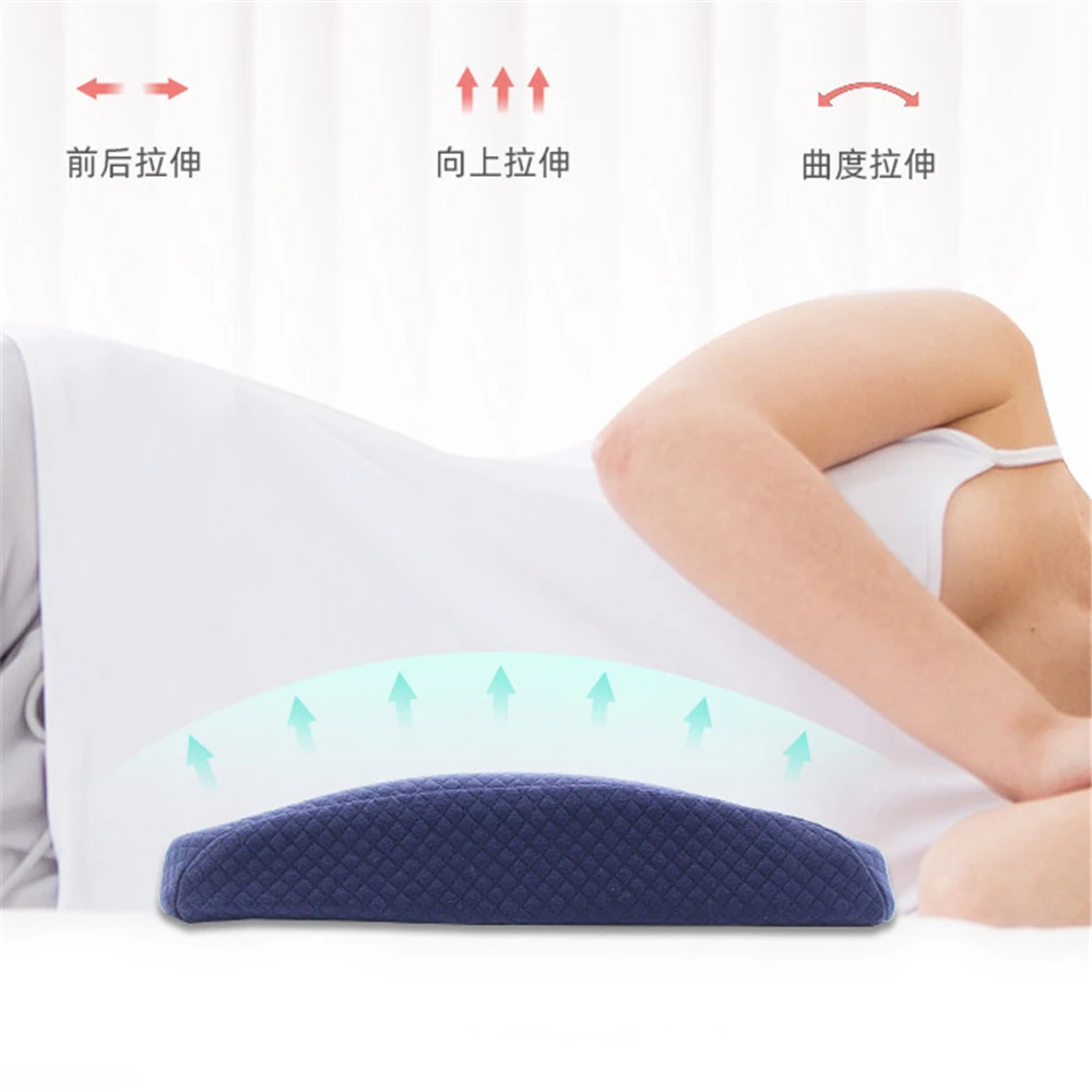 Memory Foam Lumbar Pillow Waist Cushion for Bed Sofa Lumbar Support Comfortable Waist Backrest Pad for Pregnancy Back Pillow