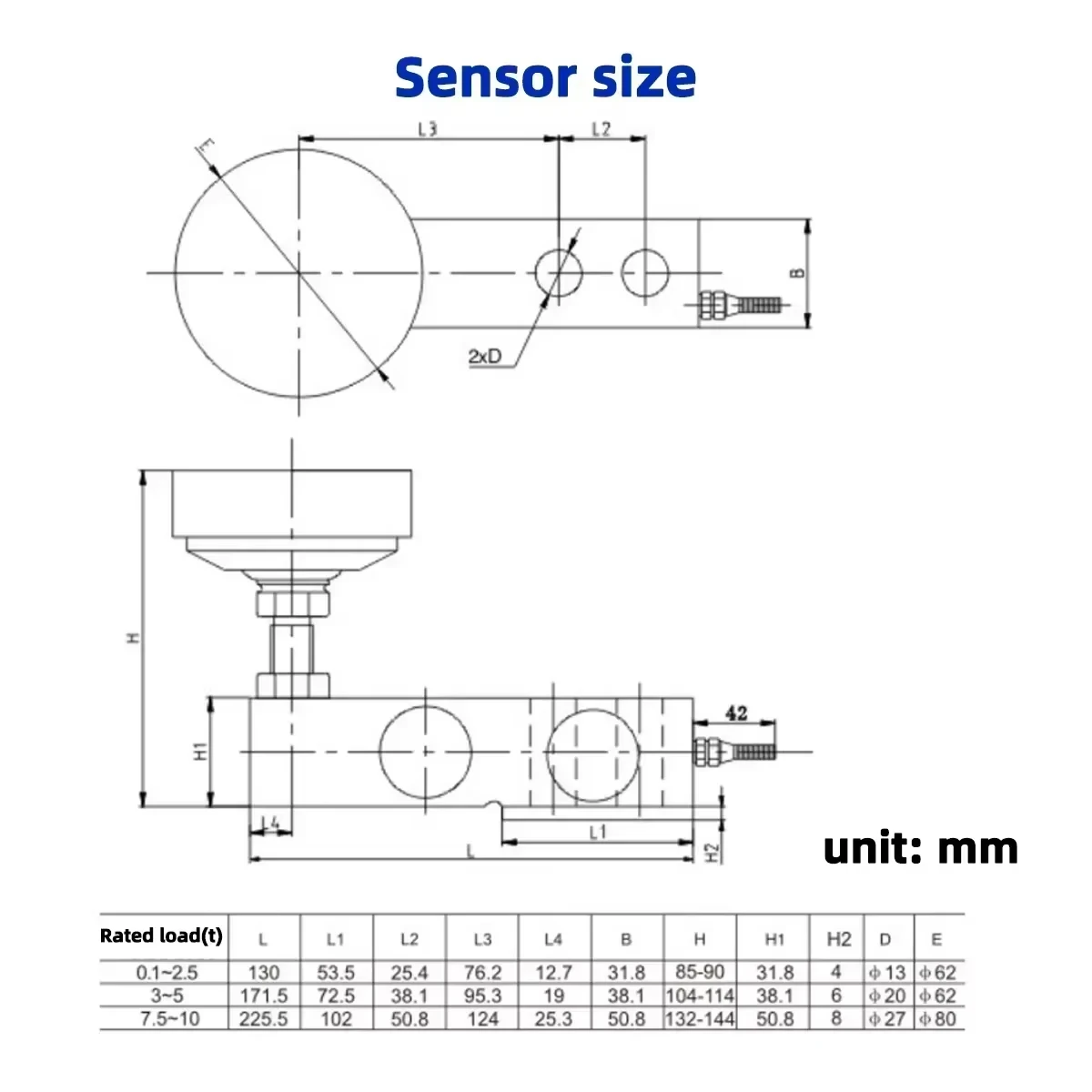 High Precision Shear Measurement Weight Sensor Type F for Pressure And Mass Measurement Versatile for Multiple Scales