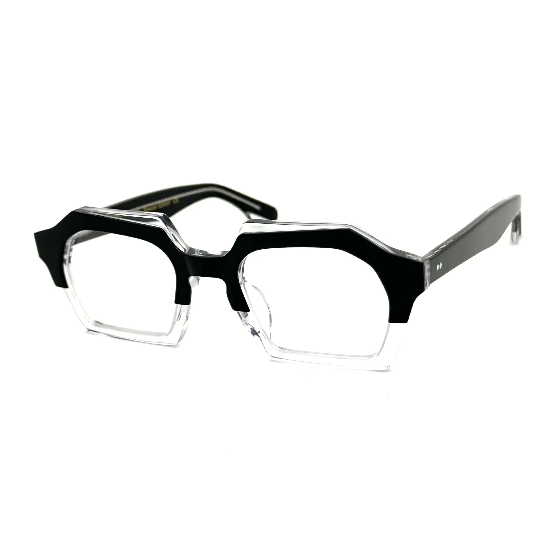 

Irregular Designer Fashion Japanese Polygon Style Eyeglasses Frames Acetate High Quality Unisex Eyewear