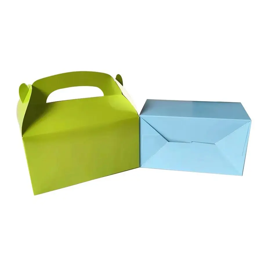 10-30pcs Gift Boxes with Handles Baking Boxes Candy Cookie Treat Boxes Paper Lunch Boxes Take Out Boxes For Wedding Party view 5
