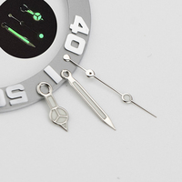NH35 NH36 Polished Hands Watch Pointer 8*12*13.5mm Rose Gold Silver Hands  Diver Aiguille Hands C3 Blue Green Luminous