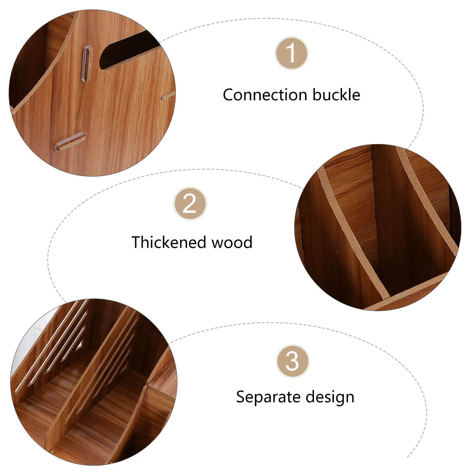 

Wooden Storage Box ganizer Wooden Density Board Strong Smooth Polishing Simple Assembly Convenient Storage