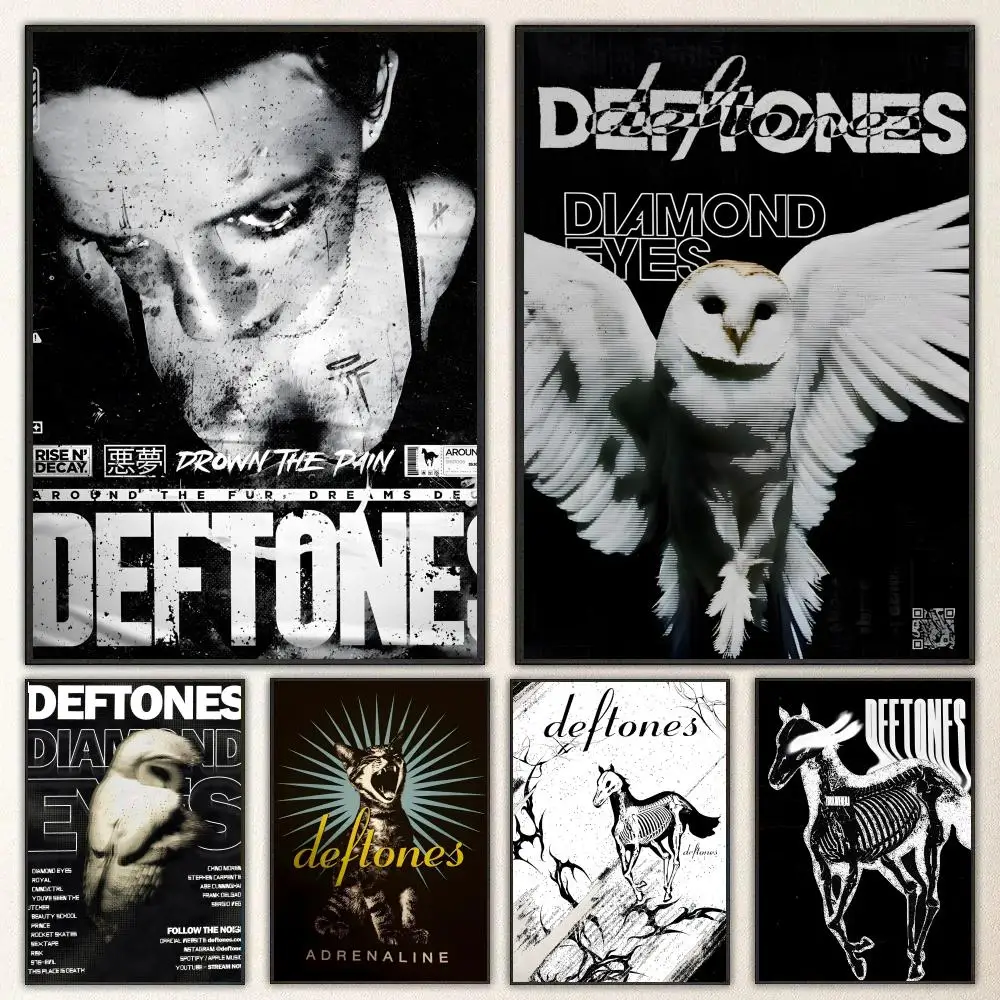 Image of Band Deftones Poster Hochauflösende Poster-Aufkleber, geeignet für Schlafzimmer, Wohnzimmer, Heimdekoration