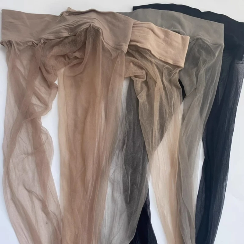 

Тонкие колготки, черные чулки, леггинсы для женщин, прозрачные чулочно-носочные изделия, тонкие дышащие прозрачные шелковые ультра колготки с защитой от крючков