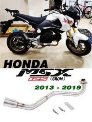 오토바이 배기 머플러 접촉 중간 중간 파이프 혼다 grom M3 MSX 125 MSX125 슬립 온 2013-2019