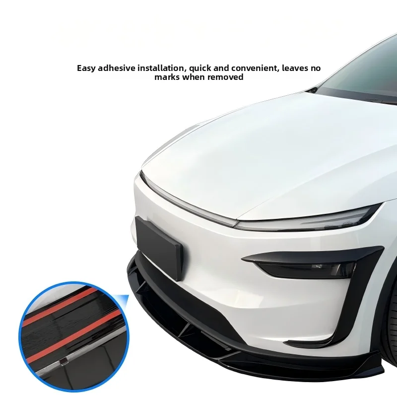 For Tesla New Model YL/Y Juniper 2025-2026 Front Bumper Lip Spoiler Splitter Diffuser Bodykits Segmented kit Car Accessories