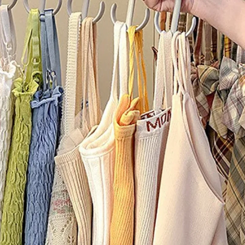 1 قطعة شماعات حمالة الصدر للخزانة، 360 ° رفوف دوارة متعددة الوظائف مع خطاف لحقيبة حزام قبعة بروتيل، رف تخزين سترة المساحة