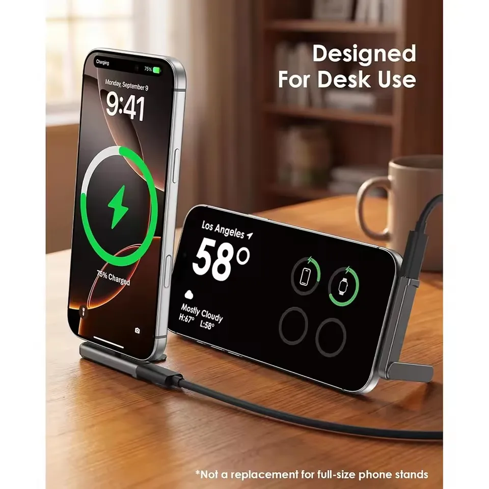 Adaptador USB C a 3.5mm plegable con soporte de aluminio — vista 4